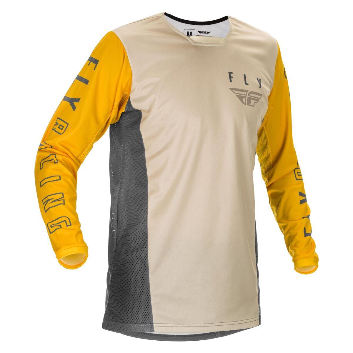Джерси FLY RACING KINETIC K121 желтая/серая (2021)