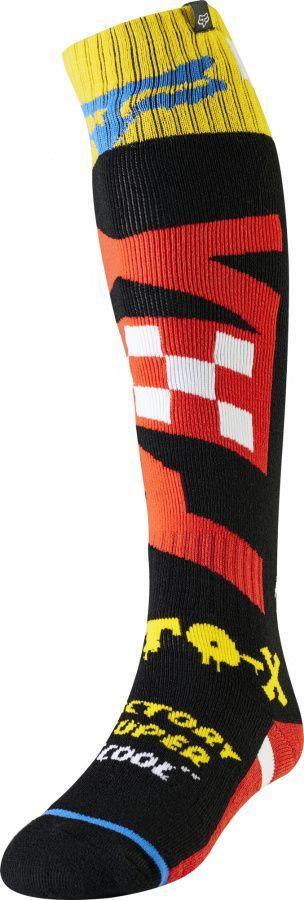 Носки кросс Fox FRI Czar Thin Sock Black/Yellow