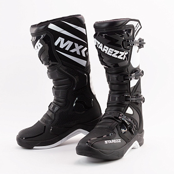 Мотоботы кросс эндуро STAREZZI MILANO Black/White